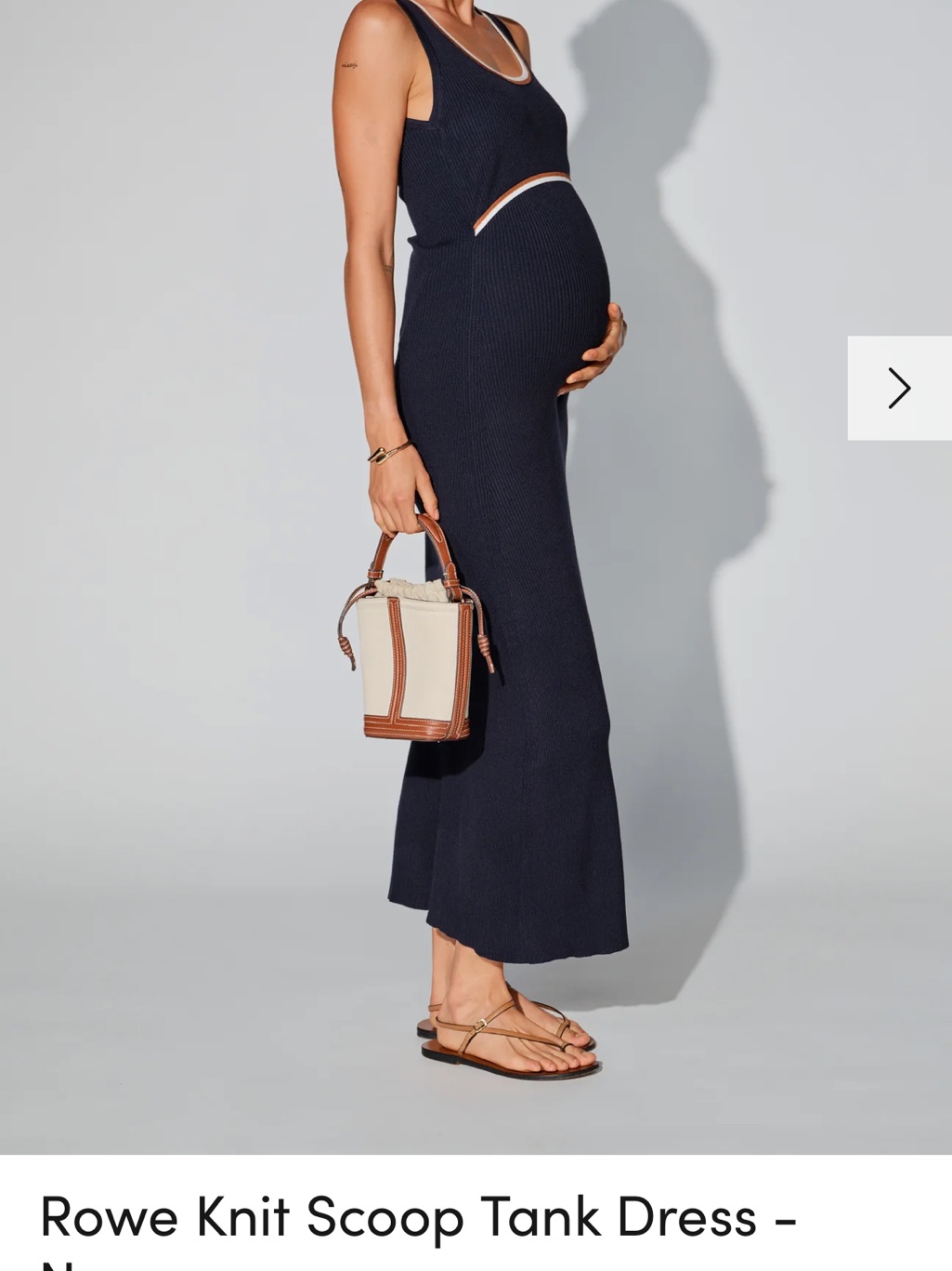 Knit Scoop Tank Maxi Dress - Navy